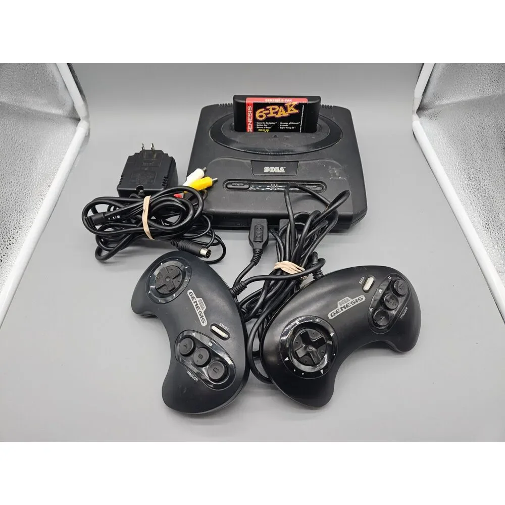 SEGA GENESIS + 6PAK GAME [GNH023991]